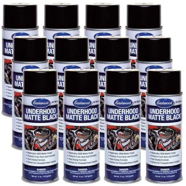 Eastwood UNDERHOOD BLACK® Matte Aerosol 11 oz – 12pc