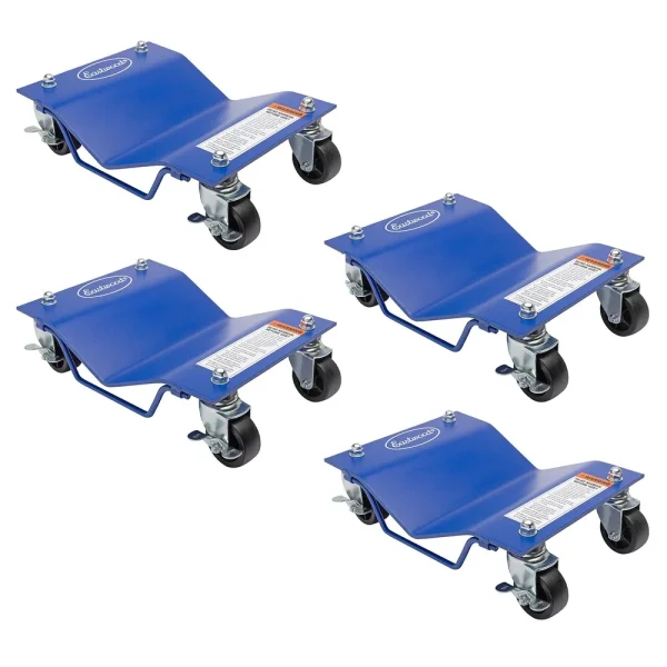 Eastwood 2500lb Steel Wheel Dolly – 4 Piece Set