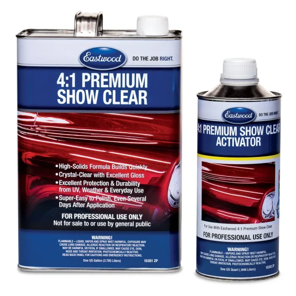 Eastwood 4:1 High Solids Urethane Premium Show Clear with Medium Activator