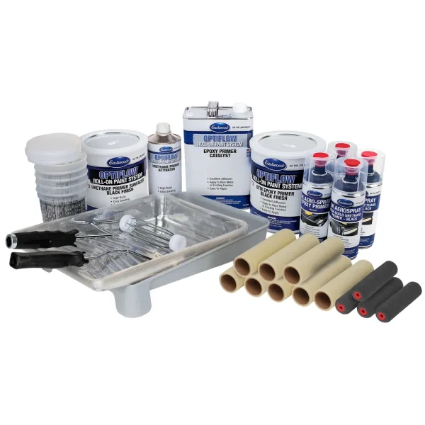 Basic OptiFlow Epoxy and Urethane Primer Kit – Automotive Roll-On Paint – Black