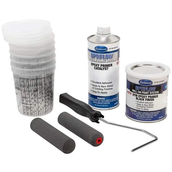 OptiFlow Epoxy Primer Starter Kit- Automotive Roll-On Paint- Black