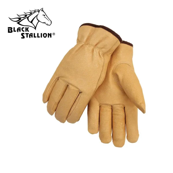 Revco 9PW Premium Grain Pigskin Winter Driver’s Glove w/ Elastic Wrist (1 Pair)