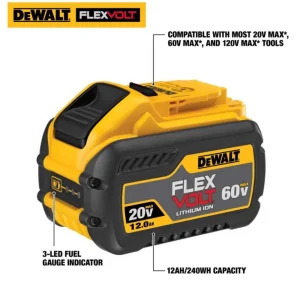 DeWalt 20V-60V MAX Flexvolt DCB612 12 Ah Lithium-Ion High Capacity Battery Pack – DCB612