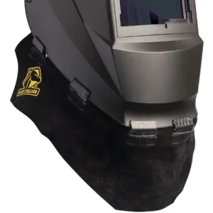 Black Stallion Leather Wrap Around Welding Helmet Bib AH5040-BK