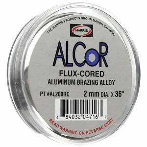 HARRIS® AL200RC ALCoR Flux-Cored Aluminum Brazing Alloy 2mm X 36″ Spool, 1 Cup