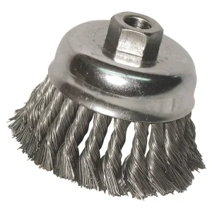 Anchor Brand 2-3/4″ Knot Wire Cup Brush Stainless 5/8″-11 Thread