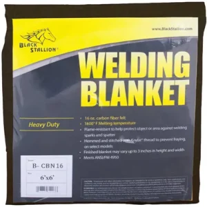 Black Stallion 16 oz. Carbon Fiber Felt Welding Blanket B-CBN16-6X6