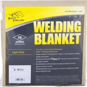 Black Stallion 24 oz. Fiberglass Welding Blanket B-WFG24-6X6