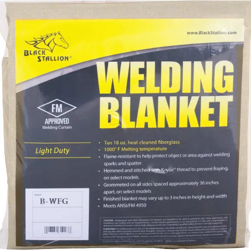 Black Stallion 24 oz. Fiberglass Welding Blanket B-WFG24-6X6
