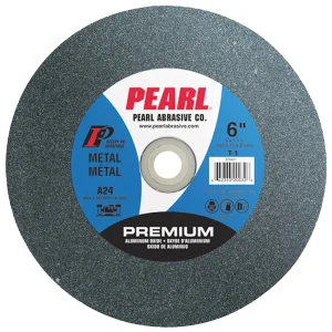 Pearl Abrasive BA634060 Bench Wheels Alum Oxide, 6″ x 3/4″ x 1″ – 6X3/4X1 A60 GENERAL PURPOSE