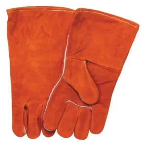 Best Welds Split Cowhide Kevlar Welding Gloves, Large, Russet, 4″ Gauntlet | 902-18GC