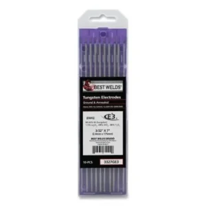 Best Welds E3 Tungsten Electrode, 3/32″ x 7″, 10 pk | 900-3327GE3