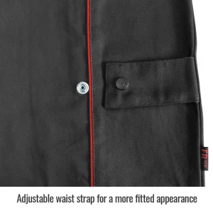 Black Stallion 60-8001-XL BSX® Contoured FR Cotton Welding Jacket, Black with Red Flames, X-LARGE