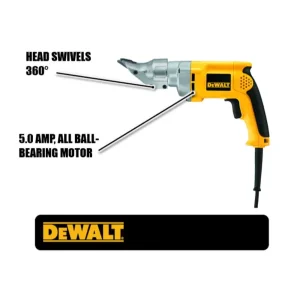 Dewalt 18-gauge Swivel Head Shear #DW890 (5.0 Amp Motor, Variable Speed)