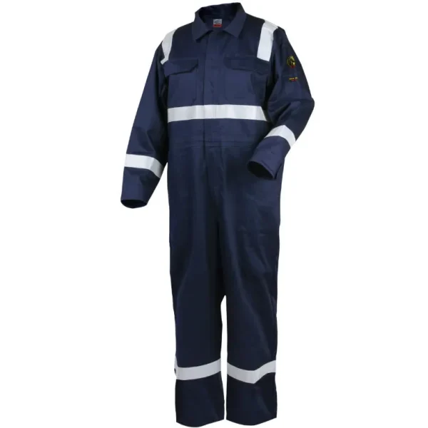 Black Stallion HI-VIS Deluxe FR Cotton Navy Coveralls CF2216-NV