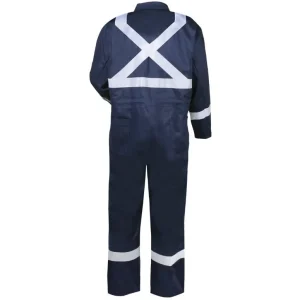 Black Stallion HI-VIS Deluxe FR Cotton Navy Coveralls CF2216-NV