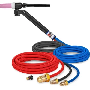 CK Worldwide | TIG Torch FL250 – Water Cooled 3 Series (CK-FL252512) w/ 12.5′ Super Flex Cable