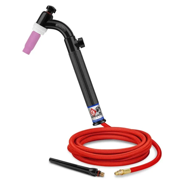 CK Worldwide TIG Torch – #17 Style W/ Gas control valve – (CK17V-12-RSF FX) W/ 12.5ft Super Flex cable