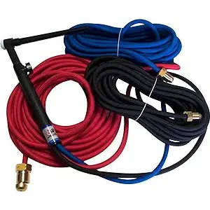 CK Worldwide TIG Torch #20 2 Series W/ Valve (Water Cooled) (CK20V-25SF FX) w/ 25′ Super Flex Hose
