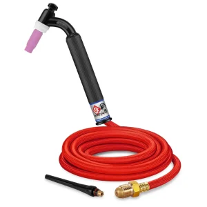 CK Worldwide CK26 Air Cooled TIG Torch , Flex Head, 200A – W/ 12.5ft. Super Flex Hose