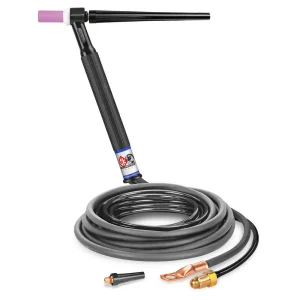 CK WORLDWIDE CK9-12-2 RG 125 Amp Rigid head TIG Torch, Gas-Cooled, 12.5′ Standard Cables