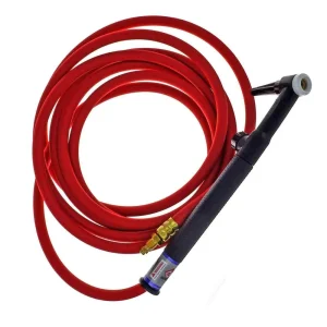 CK Worldwide | TIG Torch #9 – 2 Series Flex Head (Gas Cooled) (CK9V-12-RSF FX) W/ Valve & 12.5ft. Super Flex Cable