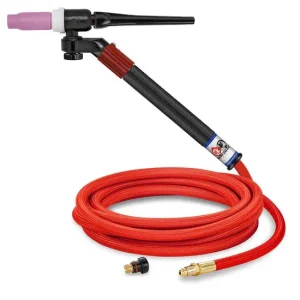 CK Worldwide TIG Torch #17 – 3 Series FL150 Flex Loc W/ Valve (Gas Cooled) (CKFL1512VSF) W/ 12.5ft. Super Flex Cable