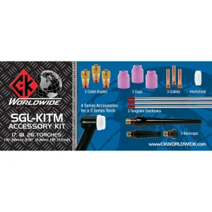 CK Worldwide 3 Series High Amperage Stubby Gas Lens Accessory Kit – SGL-KITM