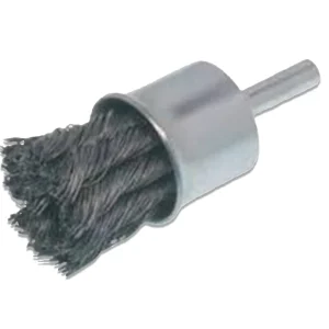 Pearl Abrasive CLKEB1 1 x .014 x 1/4 Knot End Brush, Tempered Wire