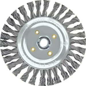 Pearl Abrasive CLWBK458B 4 x .020 x 5/8-11 Knot Wheel Stringer Bead Twist, Tempered Wire
