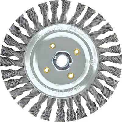 Pearl Abrasive CLWBK458B 4 x .020 x 5/8-11 Knot Wheel Stringer Bead Twist, Tempered Wire