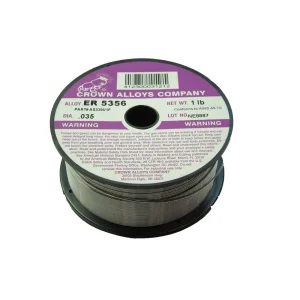 Crown Alloys ER 5356 – .035×1# MIG Welding Wire 1lb Spool – AS5356/1F