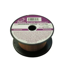 Crown Alloys DEO-COPPER 1/16×2# MIG Welding Wire 2lb Spool – CSDEO/1L
