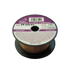 Crown Alloys ER 80S-D2 .035×2# MIG Welding Wire 2lb Spool – MS80SD2/1F