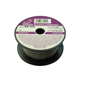 Crown Alloys ER 309 – .045×2# MIG Welding Wire – 2 lb Spool – SS309/1G