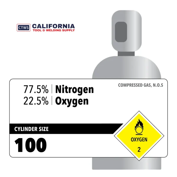 77.5% Nitrogen, 22.5% Oxygen, 100, Certified Standard Rental