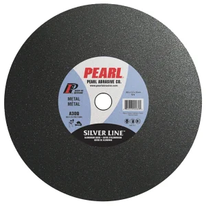 Pearl Abrasive CW1610T Large Diameter Silver Line™ Aluminum Oxide – 16 x 1/8 x 1 Silver Line™ AO Cut-Off Wheels, A30R, 10 per Box