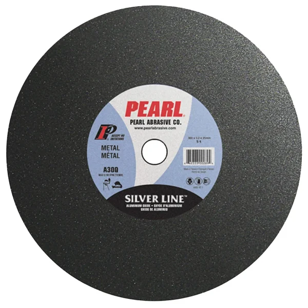 Pearl Abrasive CW1610T Large Diameter Silver Line™ Aluminum Oxide – 16 x 1/8 x 1 Silver Line™ AO Cut-Off Wheels, A30R, 10 per Box