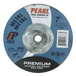 Pearl Abrasive DC7020H 7 x 1/4 x 5/8-11 Premium AO Depressed Center Wheels, A24S, 10/Box