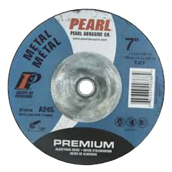 Pearl Abrasive DC7020H 7 x 1/4 x 5/8-11 Premium AO Depressed Center Wheels, A24S, 10/Box