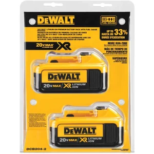 DEWALT DCB204-2 20V MAX* Battery, 4.0-Ah, 2-Pack