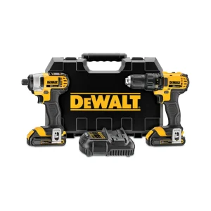 DEWALT DCK283D2 20V MAX* Lithium Ion Compact Drill/Driver / Impact Driver Combo Kit (1.5 Ah)