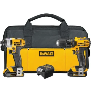 DEWALT DCK283D2 20V MAX* Lithium Ion Compact Drill/Driver / Impact Driver Combo Kit (1.5 Ah)