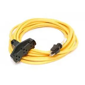 Direct Wire – 12/3 Triple Tap, 120V – Yellow – 25 ft. – 123TTYLW25