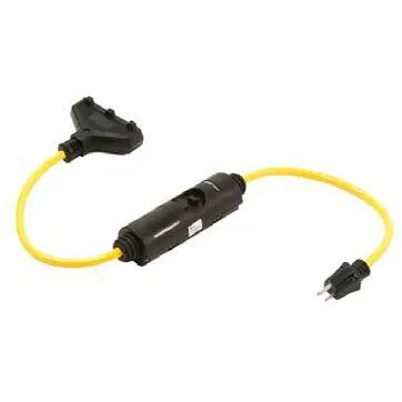 Direct Wire 12/3 Triple Tap, 20V GFCI 3 ft – 123TTYLWGFCI