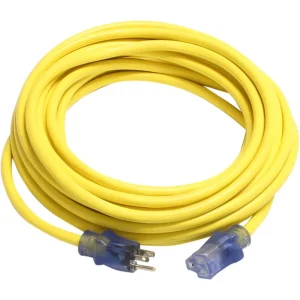Direct Wire – 12/3 Extension Cord, 120V – Yellow – 50 ft. – 123XCYLW50