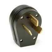 Direct Wire – 220 VAC Right Angle Plug (Male) – 10-50P – S80-SP