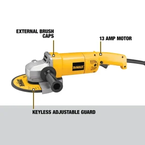 DEWALT DW840 Angle Grinder Tool, 7-Inch, 13-Amp