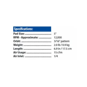 Eagle 5″ Random Orbital Sander – #6905EC