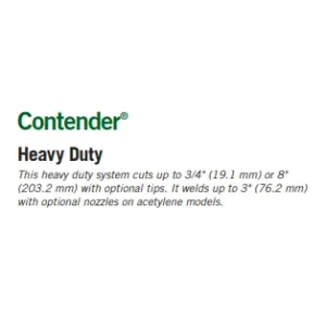 Victor Technologies Contender Heavy Duty Outfit, 315FC Torch Handle, CA 2460 Cutting Attachment, 540/300 ESS3 EDGE Regulators
